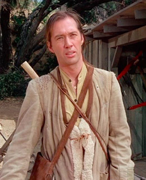 David Carradine as former monk Kwai Chang Caine in the TV show Kung Fu
